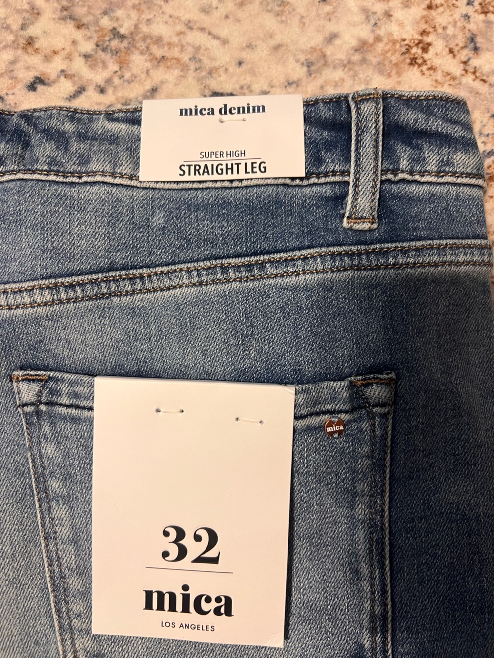 NWT! Mica Jeans in Light Blue with Distressed Knees - Picture 11 of 11